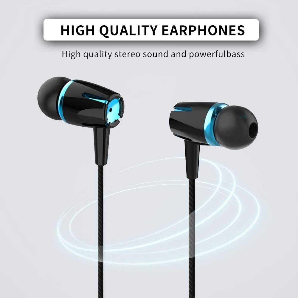 Kirababy Earbuds Wired with Microphone, USB C in-Ear Headphones, Powerful  Heavy Bass, High Definition, Earphones Wider Compatible with Most Type